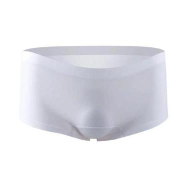 Imagem de Shorts Boxer De Seda Gelada Para Homens, Verão Antártico, Sexy, Peça Ú