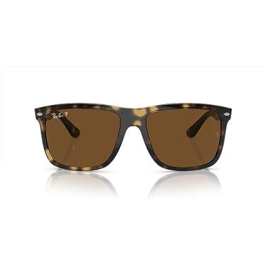 Imagem de Óculos de Sol Ray-Ban Polarizado Boyfriend Two 0RB4547 710/57 Tam 60 / Havana Marrom - Lentes Marrom