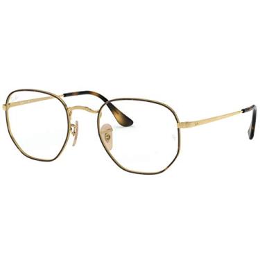 Imagem de Armação para Óculos Ray-Ban 0RX6448 2945 Tam 54 / Marrom Havana/Ouro