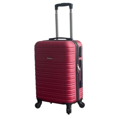 Imagem de Mala de Bordo ABS 10kg 17” a 21” Polegadas Mala de Viagem com Rodinhas 360° Cadeado Código (Vinho-19”(10KG) Modelo-W)