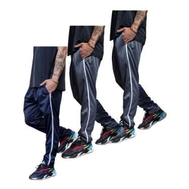 Imagem de Kit 3 Calças Tecido Forrado Modelo Slim Skinny Esportiva 082 - J94 Con