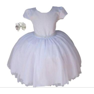 Imagem de Vestido Infantil Meninas Violeta Luxo Roxo Festa Com Tiara - Pingo De 