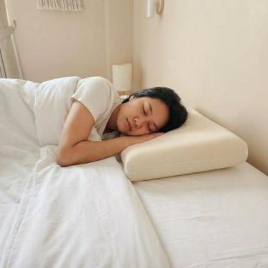 Imagem de Travesseiro Nasa Viscoelástico 10cm Baixo Ortopédico Antiácaro Para Cr