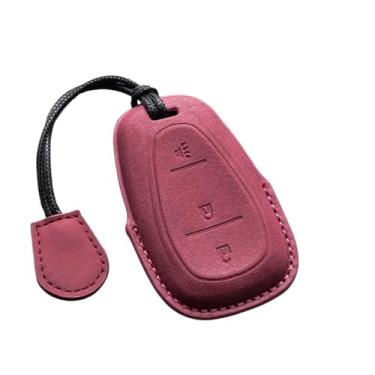 Imagem de Capa de couro para chave de carro com 4/5 botões compatível com Chevrolet Camaro Cruze Malibu 2016 2017 2018 2019 2020 Spark Sonic Onix Equinox(A7)