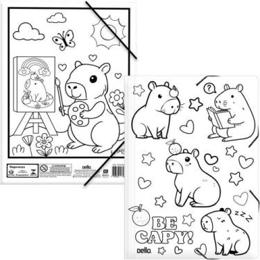 Imagem de Pasta ABA Elástica Plástica Capivara A4 BE CAPPY I P/COLO Pacote com 1