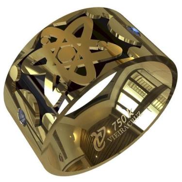 Imagem de Anel De Formatura De Física Em Ouro 750K - Vieira Cruz Joias