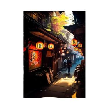 Imagem de Pôster De Paisagem Urbana De Tóquio Em Neon, Arte De Parede Em Canvas 