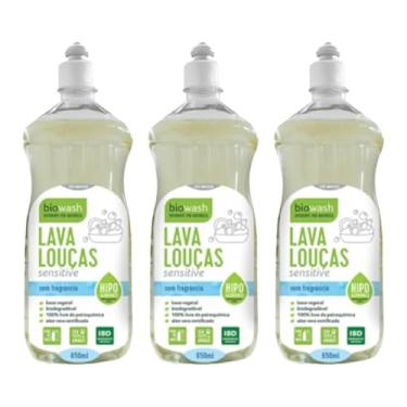 Imagem de Kit 3X: Detergente Lava Louças Sensitive Biowash 650ml