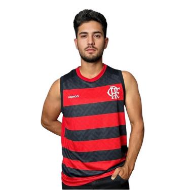 Imagem de Camisa Flamengo Regata Listrada Presença Adulto Oficial