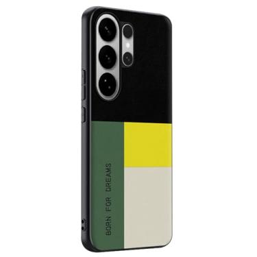 Imagem de LTLMYDAM Capa de couro para Samsung Galaxy S26 Ultra/S26 Plus/S26, capa masculina e feminina colorida à prova de choque, macia, verde, S26 Plus