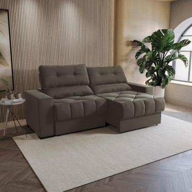 Imagem de Sofá Retrátil Kappesberg Sander Suede Café
