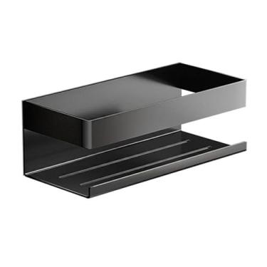 Imagem de KHUTRW3D Rack de armazenamento de chuveiro, prateleiras de chuveiro de banheiro, organizador de chuveiro adesivo montado na parede, organizador de chuveiro de aço inoxidável sem perfuração, acessórios