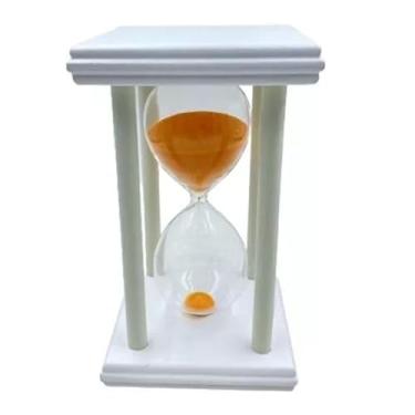 Imagem de Ampulheta Decorativa De Madeira, 15/30 Minutos, Ampulheta De MeditaçãO.