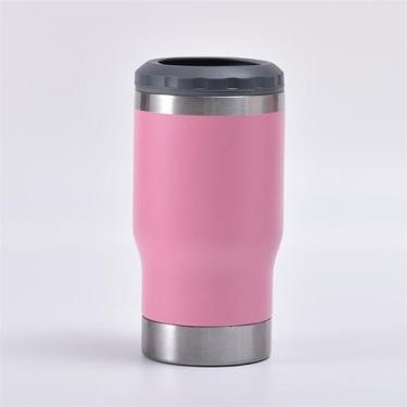 Imagem de Copo Porta Lata Cerveja 6x1 Garrafa Longneck Térmico de Inox Com Abrid