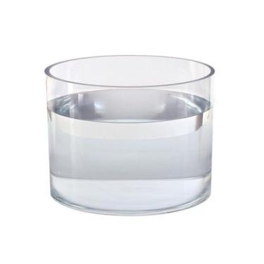 Imagem de Tanque de peixes redondo transparente espesso moderno florista hidropônico sala de estar Feng Shui atrair aquário de vidro riqueza, tela de mesa de 25 x 25 x 25 cm