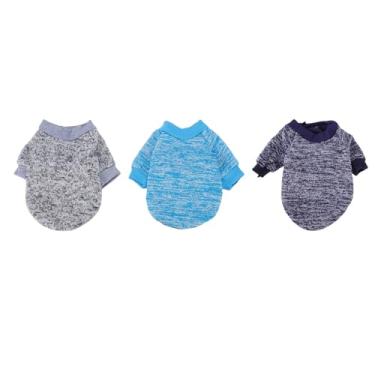 Imagem de Diydeg Suéter para Cachorro Pequeno, 3 Peças de Roupas para Cães de Inverno Suéter para Cachorrinhos para Todo o Inverno Roupas para Cachorrinhos Quentes para Animais de (S)
