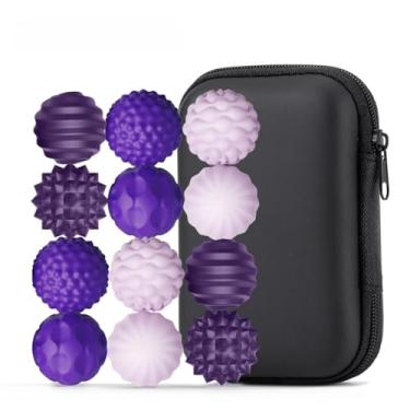 Imagem de Bolas Sensoriais Magnéticas de Silicone – Brinquedo Antiestresse e Calmante para Crianças e Adultos, Ideal para Autismo, Alívio Ansiedade (12 peças - roxo)