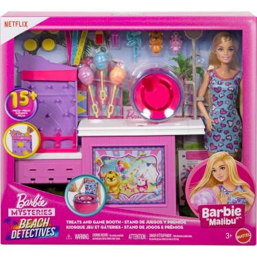 Imagem de Boneca Barbie Family Malibu Jogo e Algodão Doce Mattel JFV67