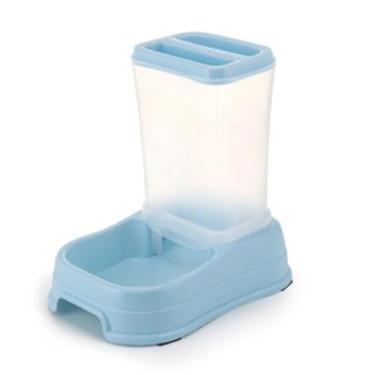 Imagem de Alimentador Automático para Cães, Grande Capacidade, Antiderrapante, Fácil de Limpar, Uso Diário Pet(azul)