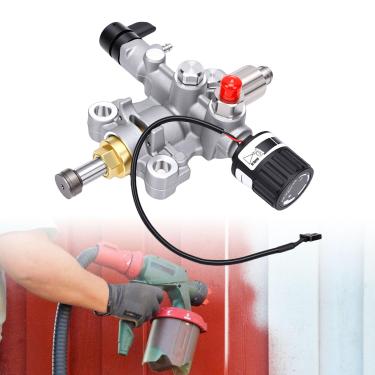 Imagem de Yunseity Pulverizador de Tinta Mal Ventilado Portátil, Substituição do Conjunto da Bomba, Peça da Válvula do Corpo Bomba Pulverizador Elétrico, para de Tinta Mal