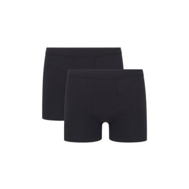 Imagem de Kit/2 Cueca Boxer Hering 77UW Masculina Algodão Pima T. P/XXG, XG, N10
