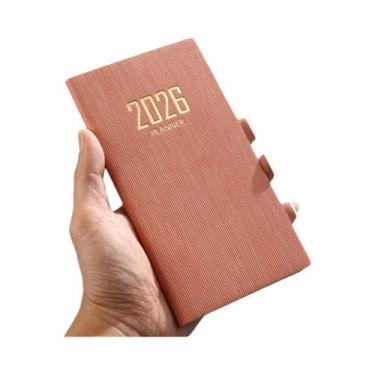 Imagem de Caderno De Calendário Em Couro A6 2026 Com 128 Páginas, Caderno De Pla