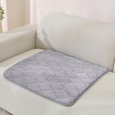 Imagem de Capa de cadeira felpuda para cães, capa antiderrapante de braço de sofá, capa de apoio de cabeça para animais de estimação, capas de almofada de sofá macias grossas para poltrona reclinável de couro