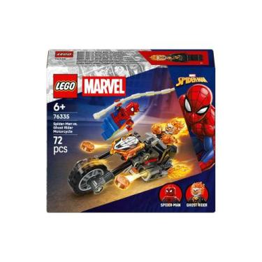 Imagem de Lego Marvel 76335 Homem Aranha vs Motoqueiro Fantasma 72 Pçs COR: Verm