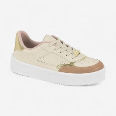 Imagem de Tênis Moleca Casual Feminino Branco Off-Feminino