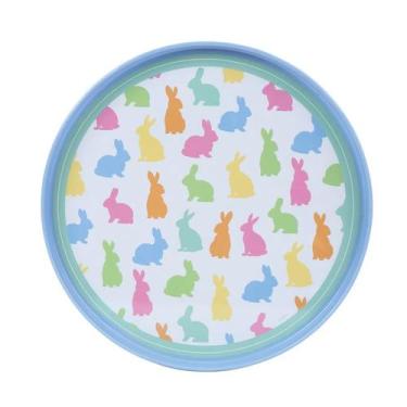 Imagem de Bandeja Redonda - Collection Bliss Coelhos Coloridos - 1 unidade - Cro