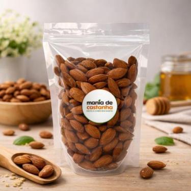 Imagem de Amêndoas Torradas Sem Sal 1kg - Mania De Castanha