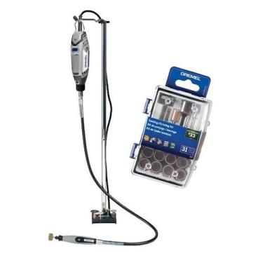 Imagem de Suporte Vertical Micro Retífica 3000 Dremel + Kit 31 Peças