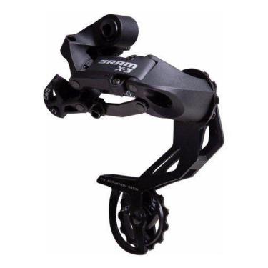 Imagem de Cambio Traseiro Sram X3 7v 8v 9v Long Cage Preto Exact 1:1