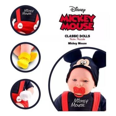 Imagem de Boneca Recem Nascido Classic Dolls Mickey e Minnie -, MICKEY