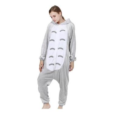 Imagem de Macacão de pijama Kigurumi Stitch Blue Cosplay Plush para adultos - J-