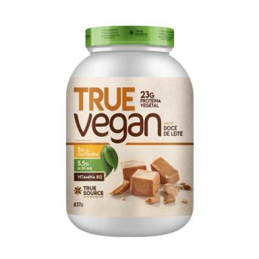 Imagem de True Vegan Proteína Vegana Isolada 837g True Source, Doce de leite