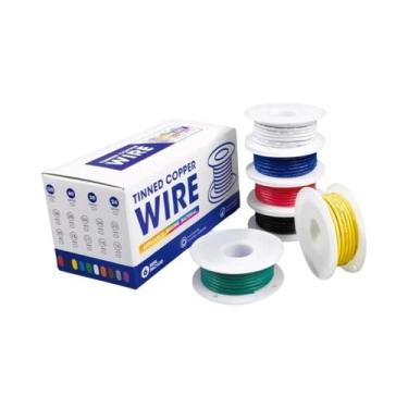 Imagem de Fio De Silicone Flexível Resistente Ao Calor, 6 Cores, Cabo Elétrico D