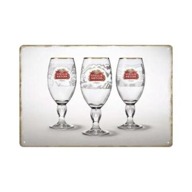 Imagem de Placa De Metal Vintage Stella Artois: Pôster Retrô Para Decoração De P