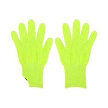 Imagem de Luvas Neon Fluorescentes Verdes Que Brilham Sob Luz UV (2 Peças) Para 