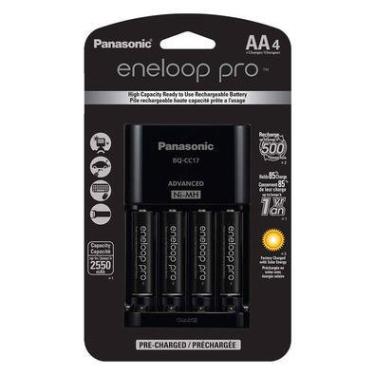 Imagem de Carregador De Pilhas Panasonic Eneloop Pro Com 4 Pilhas Aa 2550mah