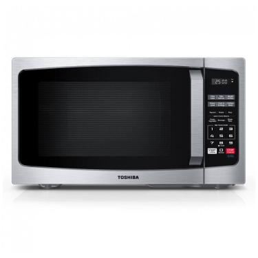 Imagem de Forno de Micro-ondas Pequeno Toshiba MLEM09PASS com 6 Menu Automático, Trava de Seguran...