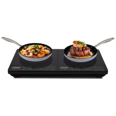 Imagem de Cooktop de Indução Portátil Nuwave Double, 900-1800W, 37,8ºC a 301,67ºC, Bobina de Aque...