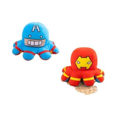 Imagem de Boneco De Pelúcia Marvel Avengers, Spiderman, Iron Man, Capitão Améric
