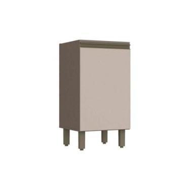 Imagem de Balcão de Cozinha Connect c/ 1 Porta s/ Tampo Duna/Cristal - Henn