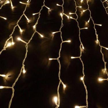 Imagem de Pisca Cortina Led Warm 100 LEDs 2,5 metros 8 funções 127 v 21355  Yang
