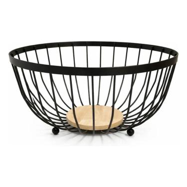 Imagem de Fruteira de Mesa Aramada Base Madeira - ZUN3668 - Art House