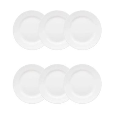 Imagem de Conjunto de Pratos de Sobremesa 06 Peças Flamingo White Oxford