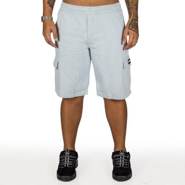 Imagem de Bermuda Overking Cargo Jeans Azul Claro (Azul)-Masculino
