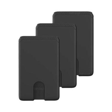 Imagem de Carteira De Silicone Fina Para Celular Masculina E Feminina Com Adesiv