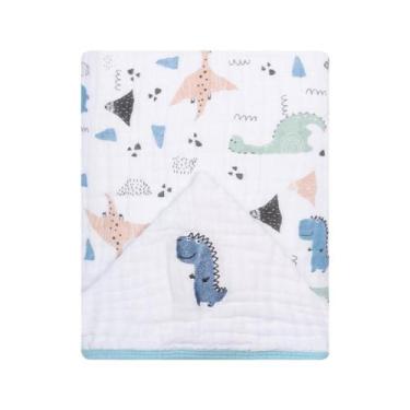 Imagem de Toalha Banho Bebê Papi 3 Camadas Fralda Sof Capuz 0 A 4 Anos Toalha Pa